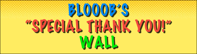 BLOOOB’S
“special thank you!”
wall